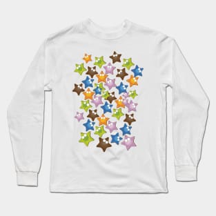 Starfish cartoon pattern Long Sleeve T-Shirt